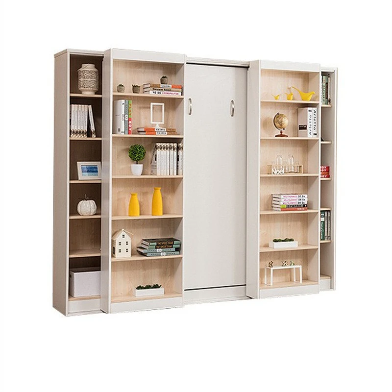 Furniture Multifunctional Bookcase Invisible Bed Wall Bed Push-pull Bookcase Combination