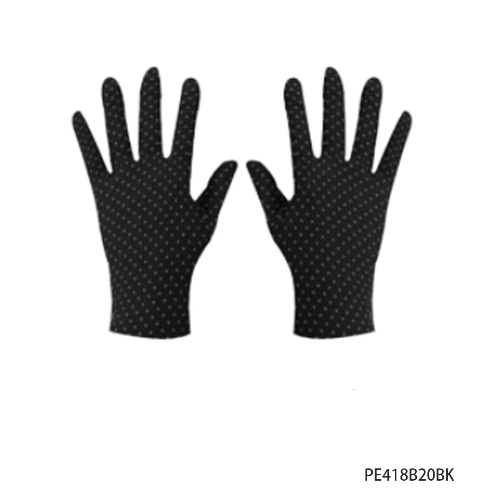 قفازات PESENAR من الخمسينيات من القرن الماضي باللون الأسود والأبيض منقط لإكسسوارات الحفلات التنكرية القديمة