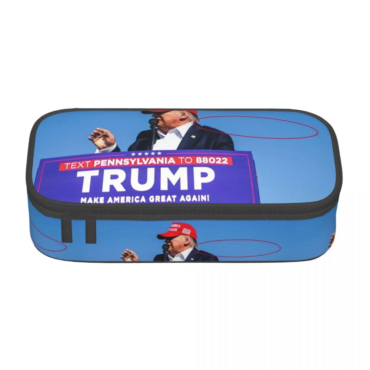 Customized Trump Assassination Attempt School Pencil Cases Girl Boy Large Storage Pencil Bag Pouch Students Stationery