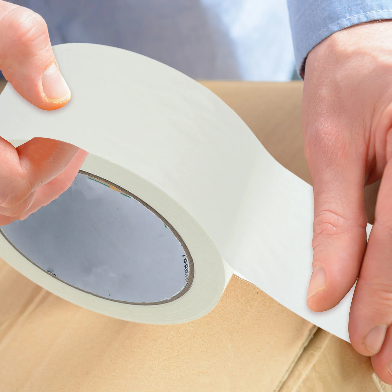 

2 Rolls Kraft Paper Packing Tape Writable Heavy Duty Shipping Tape for Sealing Boxes Photo Frames Packing Paper for Shipping