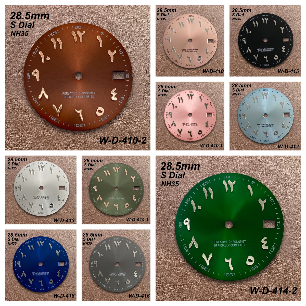 

28.5mm S Logo Arab Sunray Dial Suitable For NH35/NH36 Japan Automatic Movement High-Quality Watch Modification Accessories