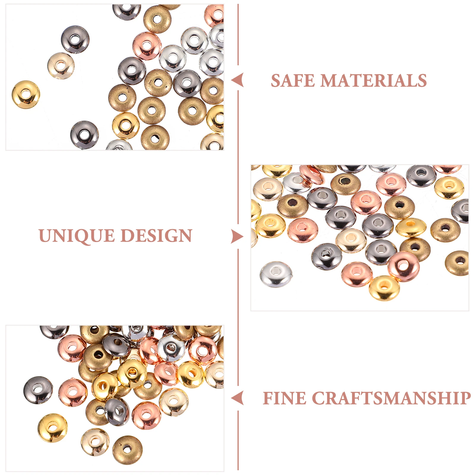 

DIY Spacer Beads Number Necklace Bracelet Spacers Flat Disc Jewelry Making Supplies
