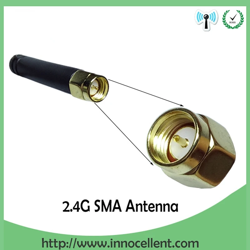 20Pcs 2.4G เสาอากาศ3dbi Sma ตัวผู้ Wlan Wifi 2.4Ghz Antene IPX Ipex 1 SMA Pigtail สาย iot โมดูล Antena