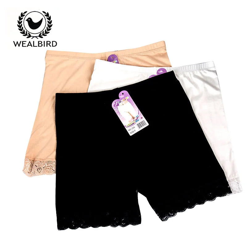 Calça modde renda para mulheres, shorts de segurança para cantos planos, grandes, cintura média, venda por atacado de fábrica