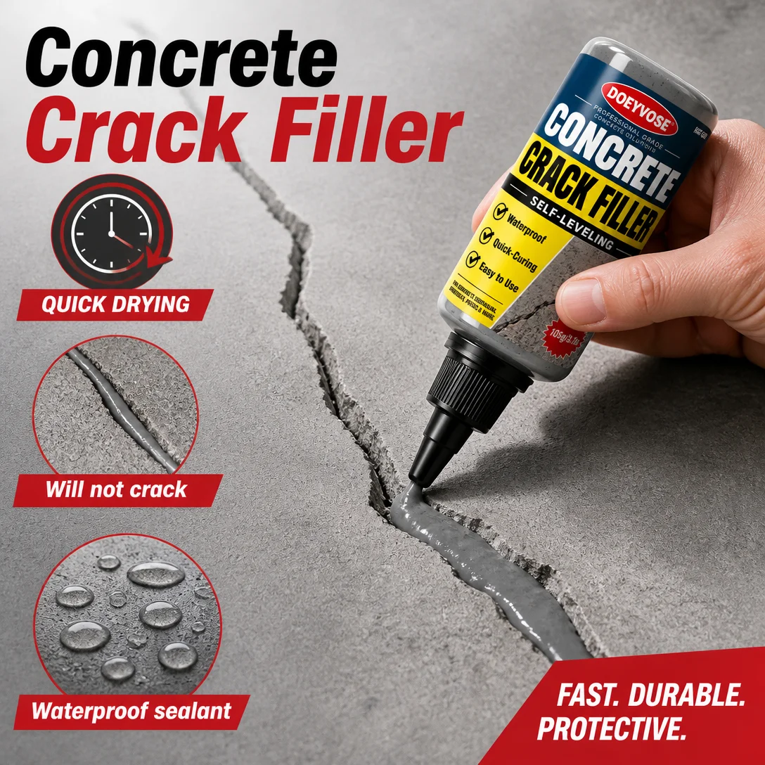 105g Water-based Potting Glue Bottle, Low Odor Concrete Filler for Concrete Surface Patching