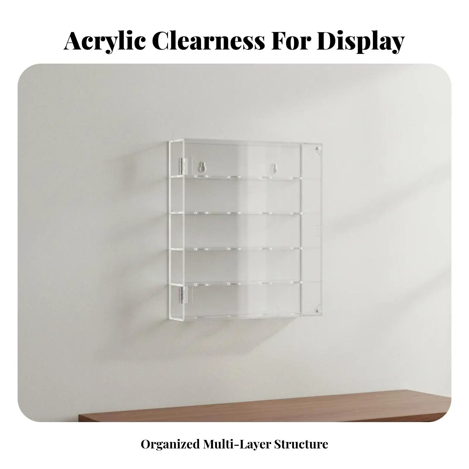 Acrylic Golf Ball Display Case Multi-Tier Clear Golf Ball Storage Holder