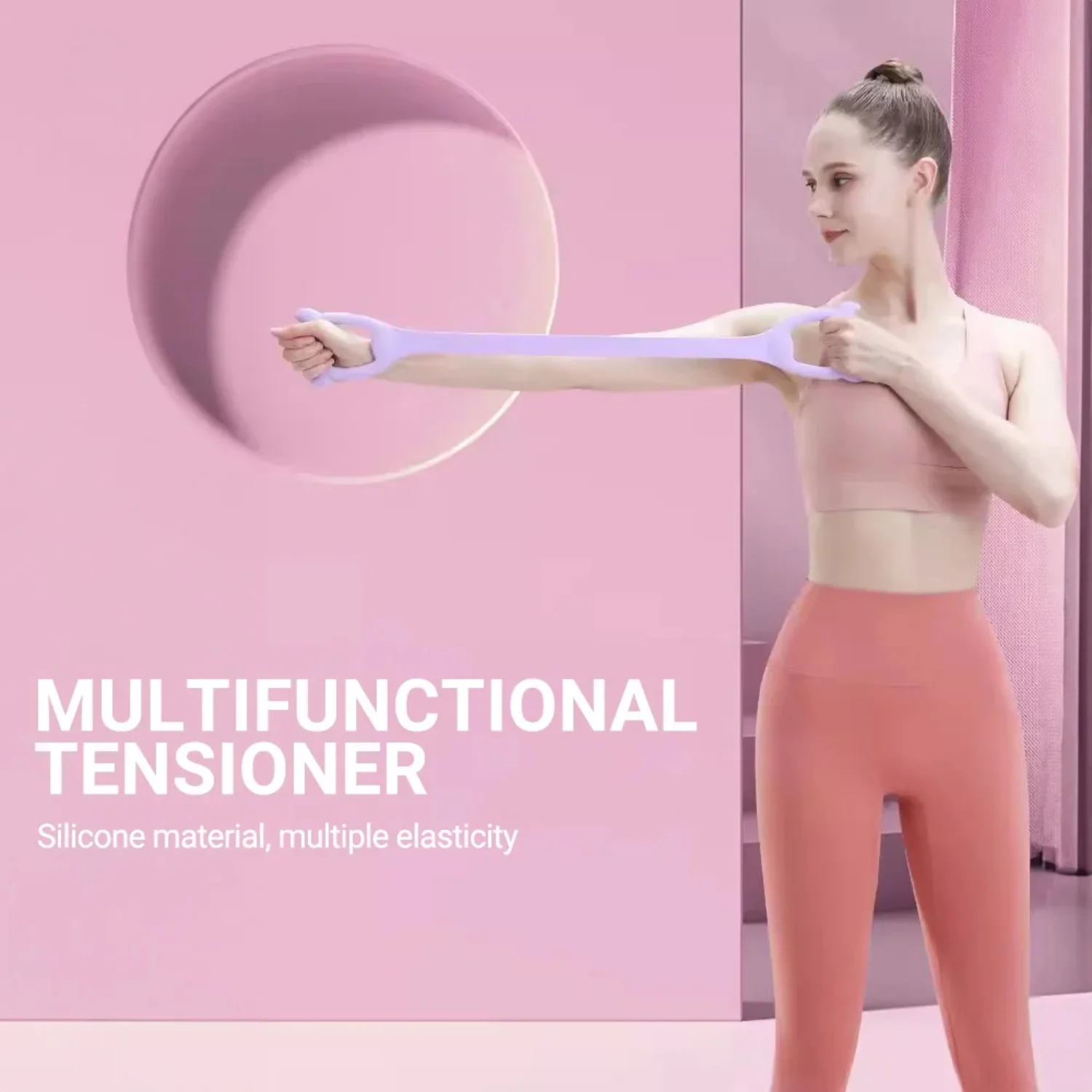 

8-образные эспандеры для рук, спины, плеч, эластичная веревка, фитнес-браслет для йоги, портативное оборудование для фитнеса