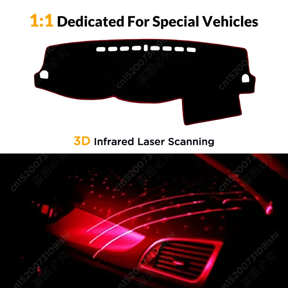 Car Dashboard Cover For Mitsubishi Pajero Montero 2007-2017 08 09 10 11 12 13 14 15 16 Dash Mat Anti-UV Carpets Car Accessories