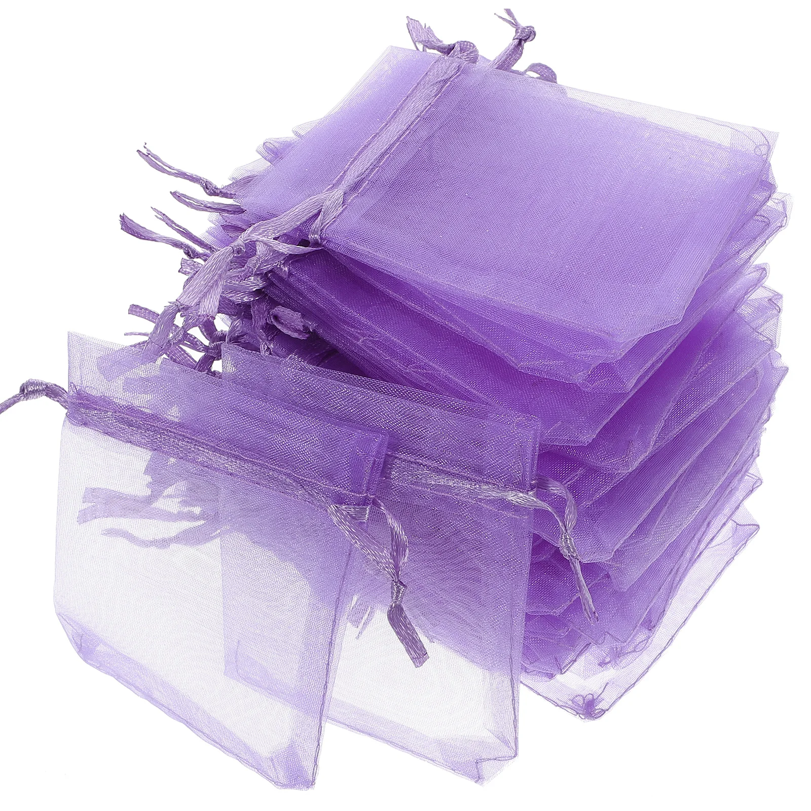

50 Pcs Accessories Organza Gift Bag Candy Reusable Jewelry Pouches Drawstring Bags