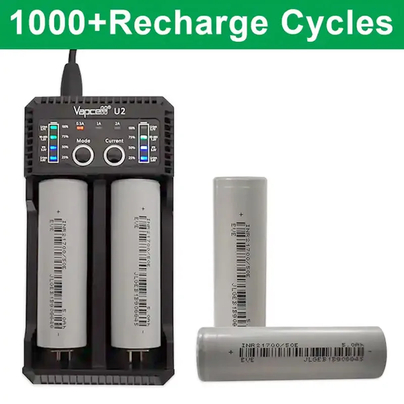 10-30pcs EVE INR 21700 Battery High-capacity 5000mAh 50E 15A 3.7V Rechargeable 3C Li-ion Battery 21700 Battery For Battery Pack