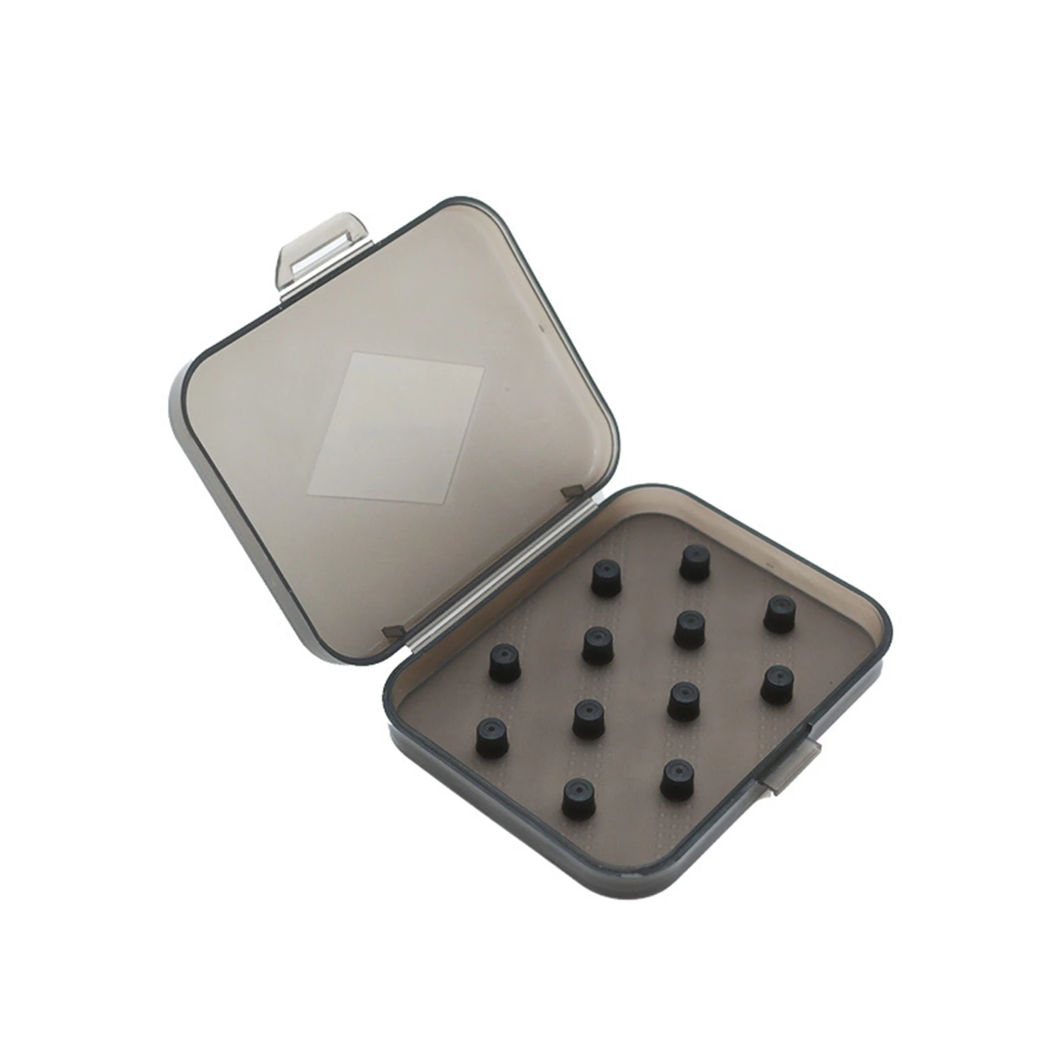 Portable transparent silicone Eartip Cap Storage Box，for Memory Foam Eartips Storage Box Dustproof Case