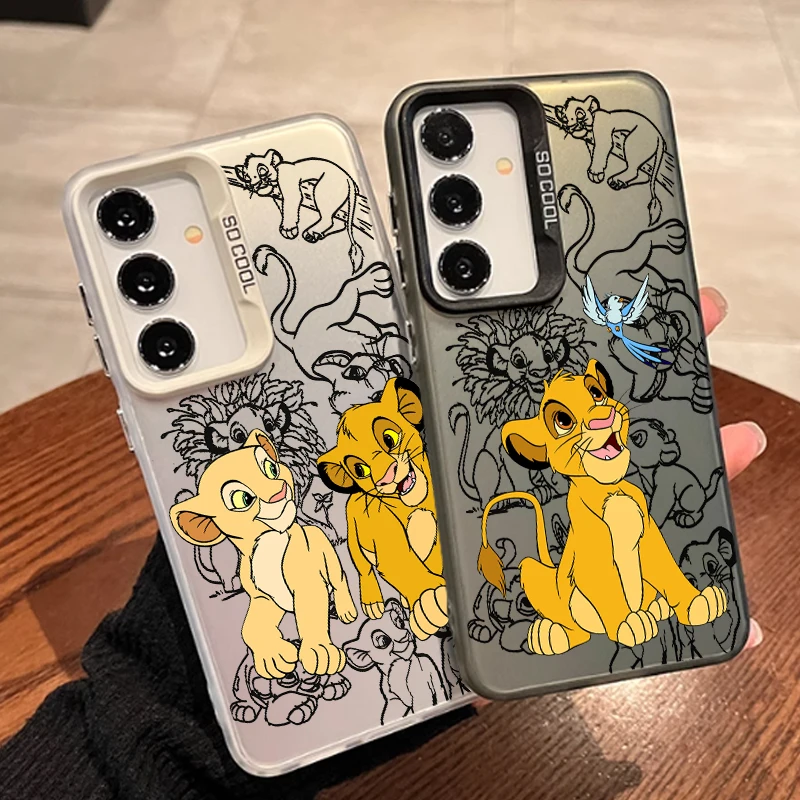 Disney Lion King Nala For Samsung Galaxy S24 S23 S22 S21 S20 Note 20 Ultra Plus FE 5G Colorful Silver Mobile Cover Phone Case