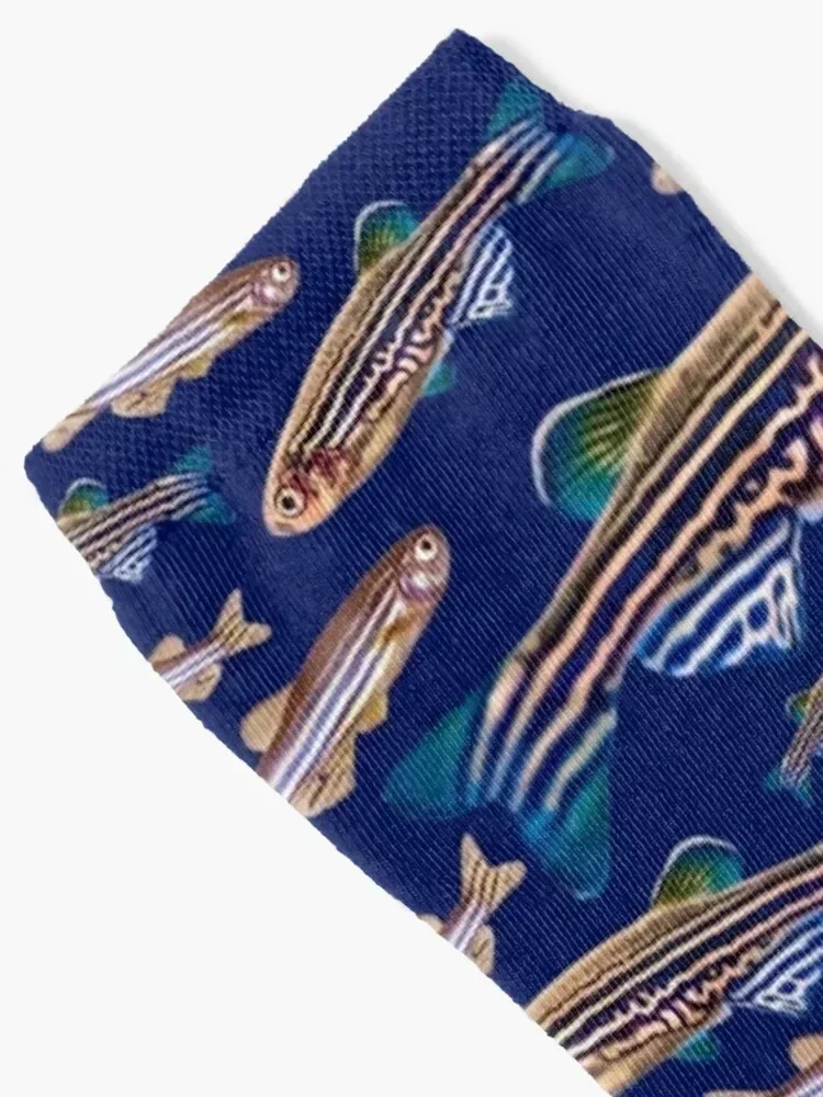 Zebrafish-Chaussettes à motif biologique pour hommes et femmes, chaussures de randonnée, modèle Danio, origtics Organism, bottes de sport, nouvel an non ald