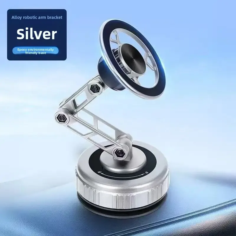 Three-Axis Foldable 360° Rotating Mechanical Arm Car Phone Holder Universal Mount Navigation Vacuum Magnetic Phone Stand image 5