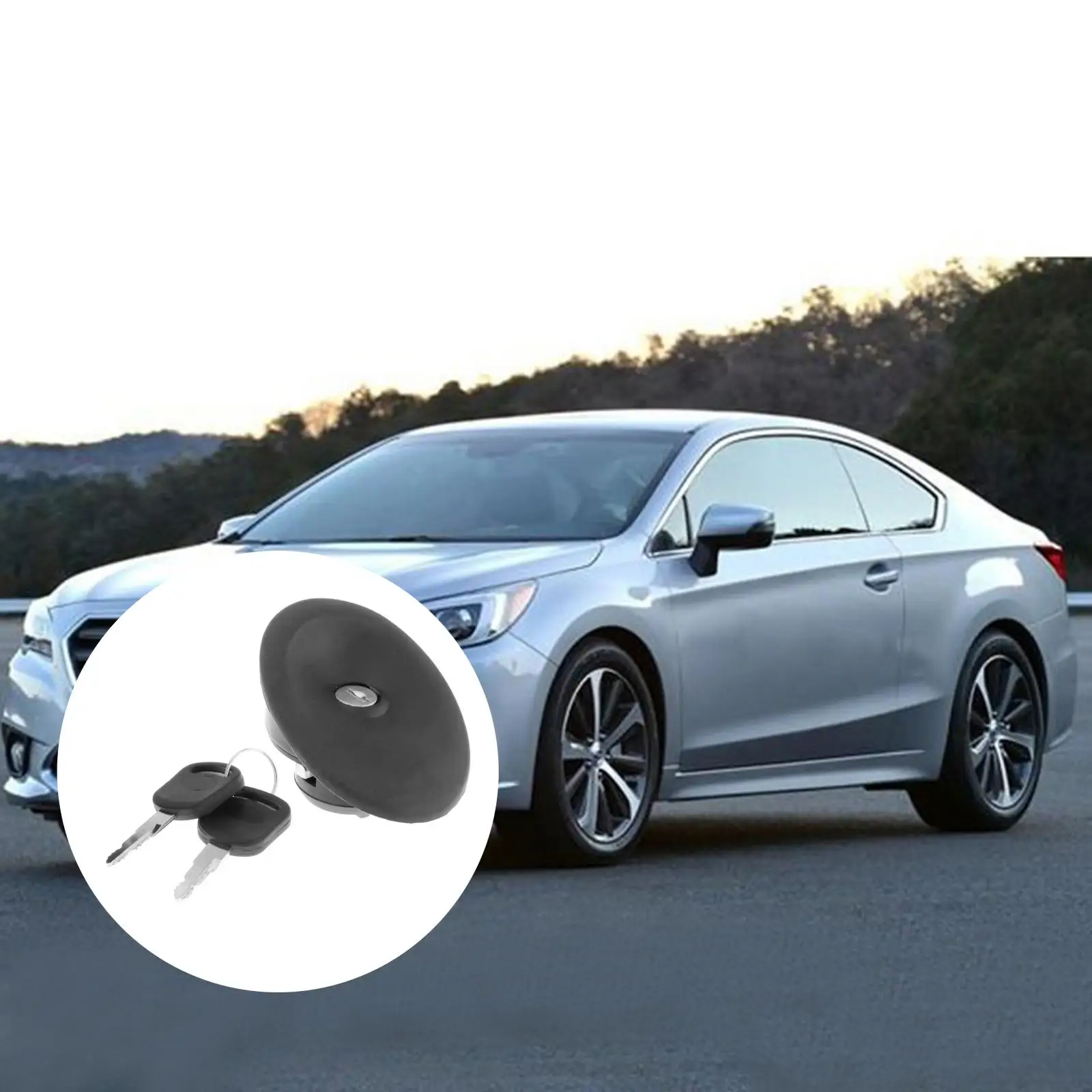 Fuel Tank Cover Caps Come with Two Keys compatible with Ford