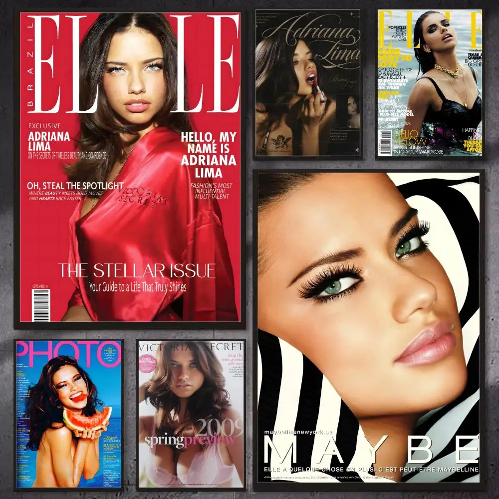 Model A-Adriana Lima Poster Wall Art Print, Aesthetic Room Decor, Modern Home Decor, Removable Print