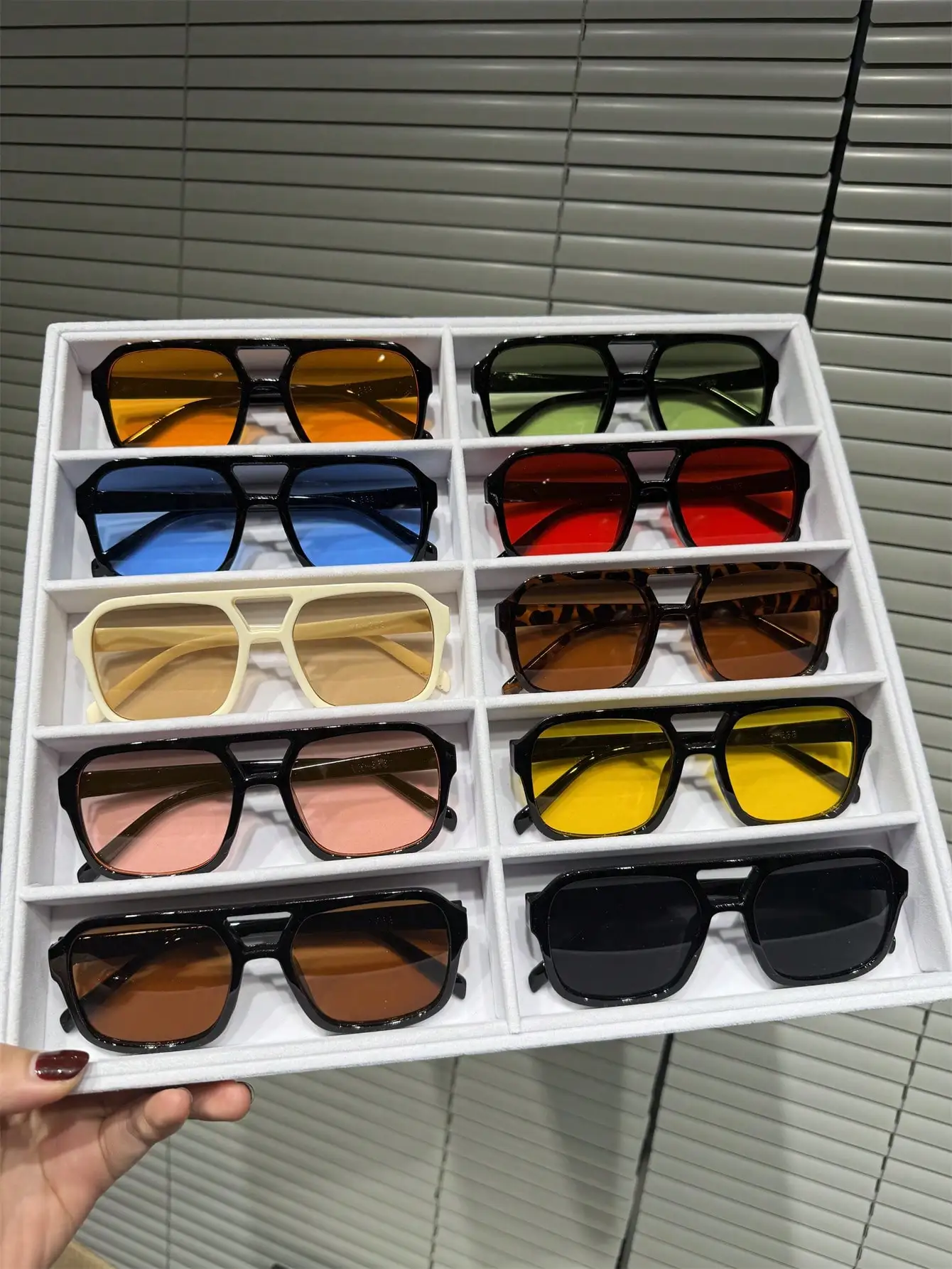 

10pcs Aviator Style Men's Eyeglasses, Fashion High-End Outdoor Casual Party Glasses For Summer Beach Vacation,Outdoor,Travel