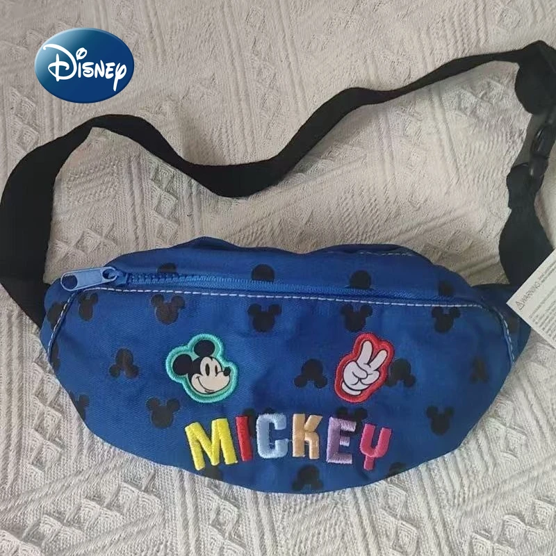 

Disney Mickey New Mini Children's Waist Bag Cartoon Cute Embroidery Children's Waist Bag Fashionable Children's Crossbody Bag
