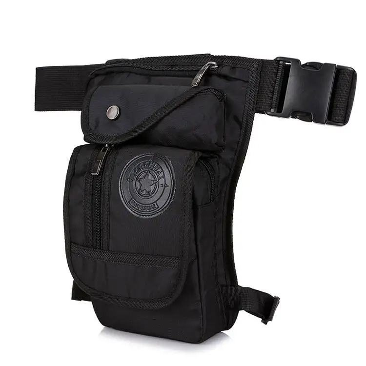 Men's Canvas Drop Leg Bag Motorcycle Multi-purpose Messenger Shoulder Bag High Quality Belt Hip Bum Waist Fanny Pack for Camping