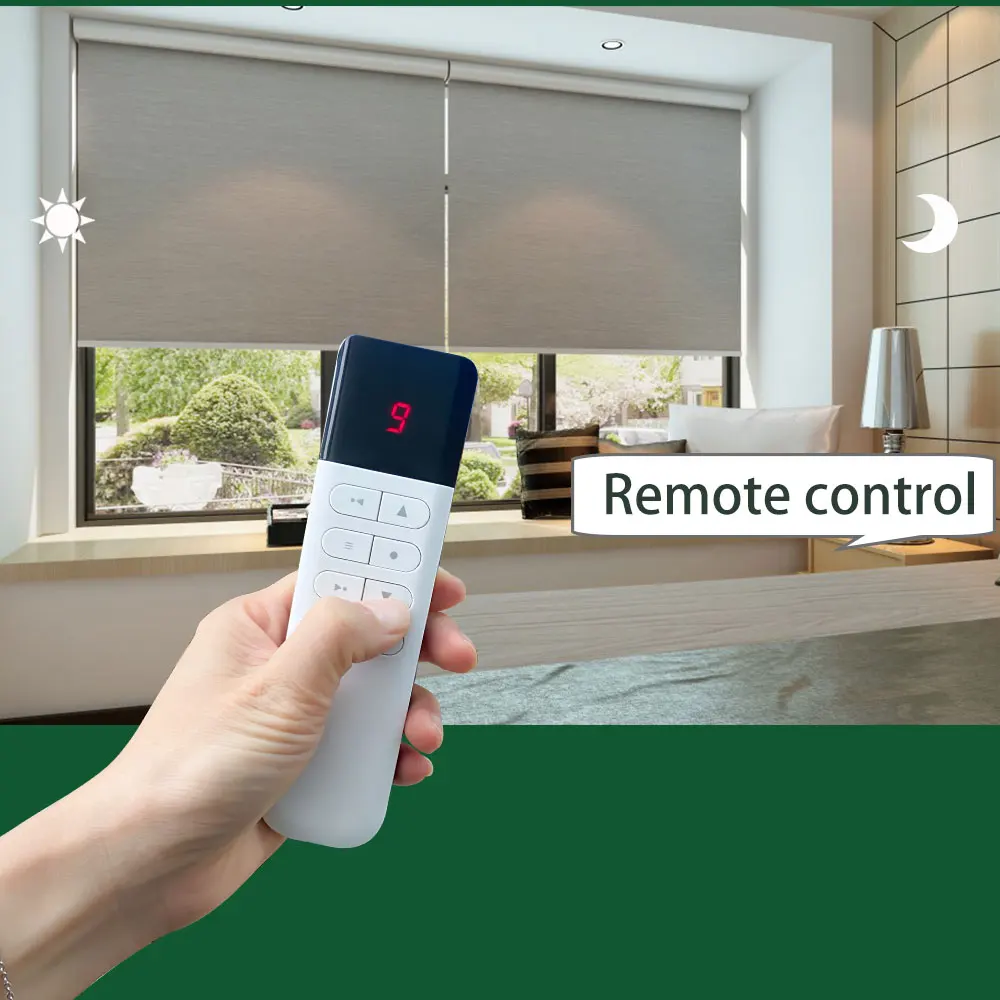 LifeLibero Handheld Rf433 Remote Controller For Electronic Smart Curtains Motor Roller Blinds Tuya Smart Life APP Control Home