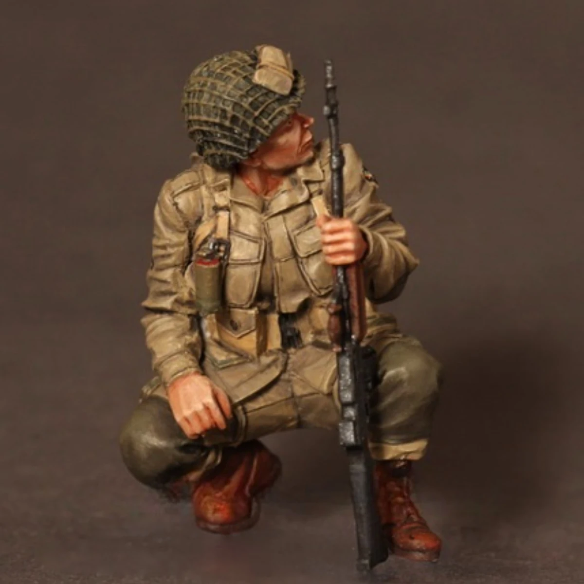 Kit de figurines en résine non peintes, thème militaire, parachutiste américain, modèle GK non assemblé et non peint, 1/35