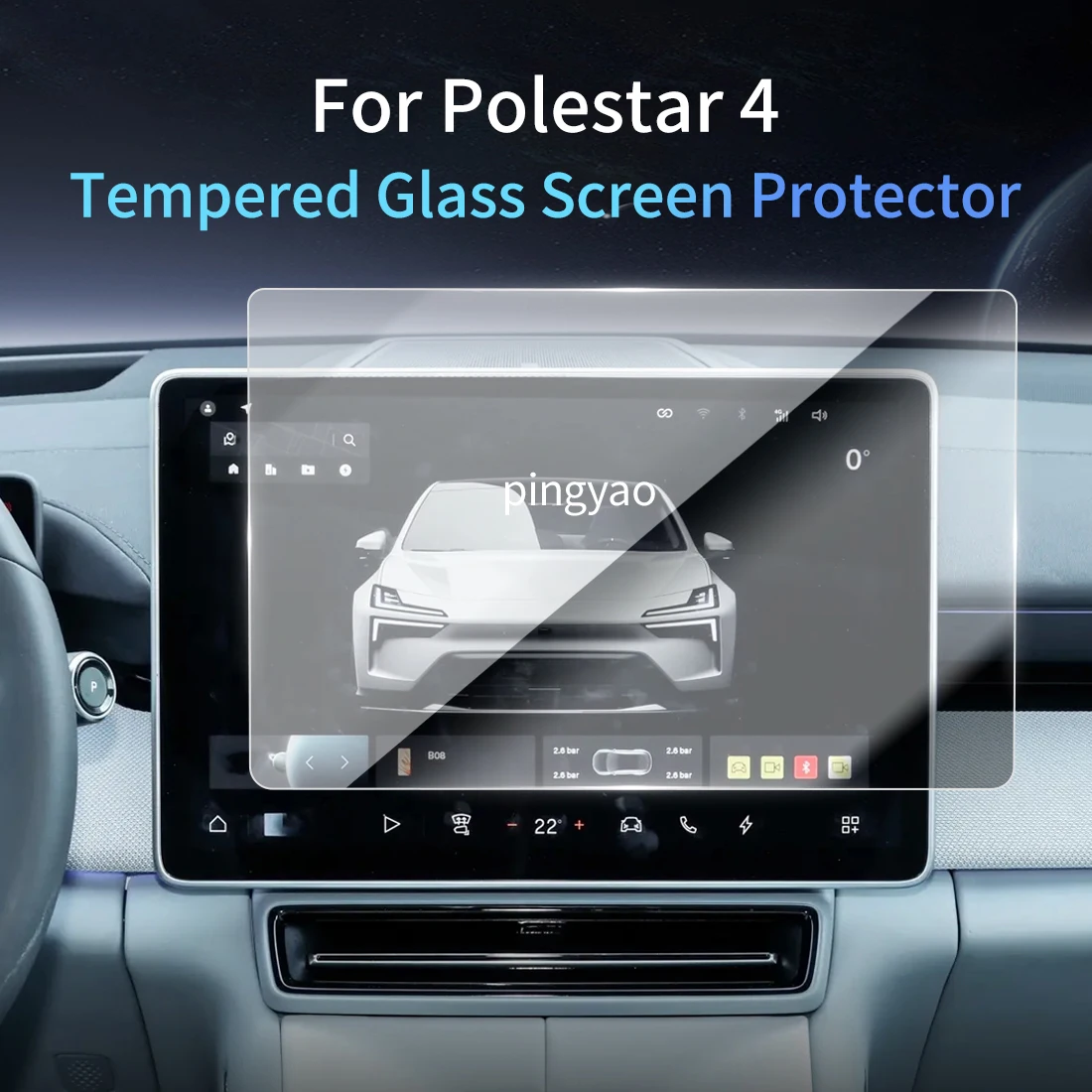 

Car Sticker Screen Protector Navigation Display Tempered Glass Protective Film Car Vehicle For 25 Polestar 4
