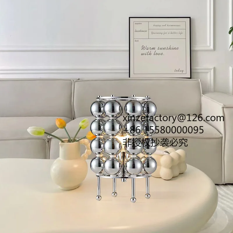 Factory Direct 2026 Top Rated Modern Creative Designer Stainless Steel Desk Lamp Hotel Rooms Apartment Homestay