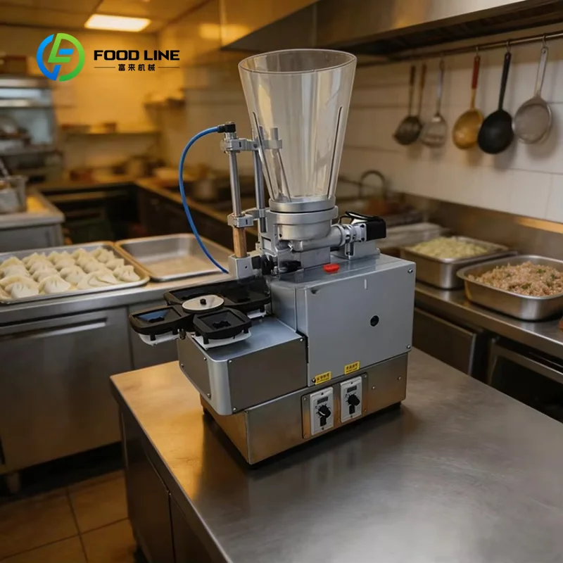 Customized New High End Wonton Production Machine with Motor 30pcs/Min Capacity Stainless Steel Wonton Maker Machine
