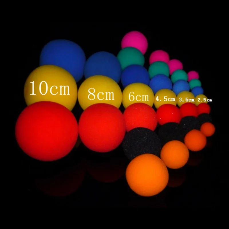 10pcs Super Soft Sponge Ball (6cm) Magic Tricks Appearing/Vanishing Balls Magia Stage Street Illusions Gimmick Fun Classic Toys