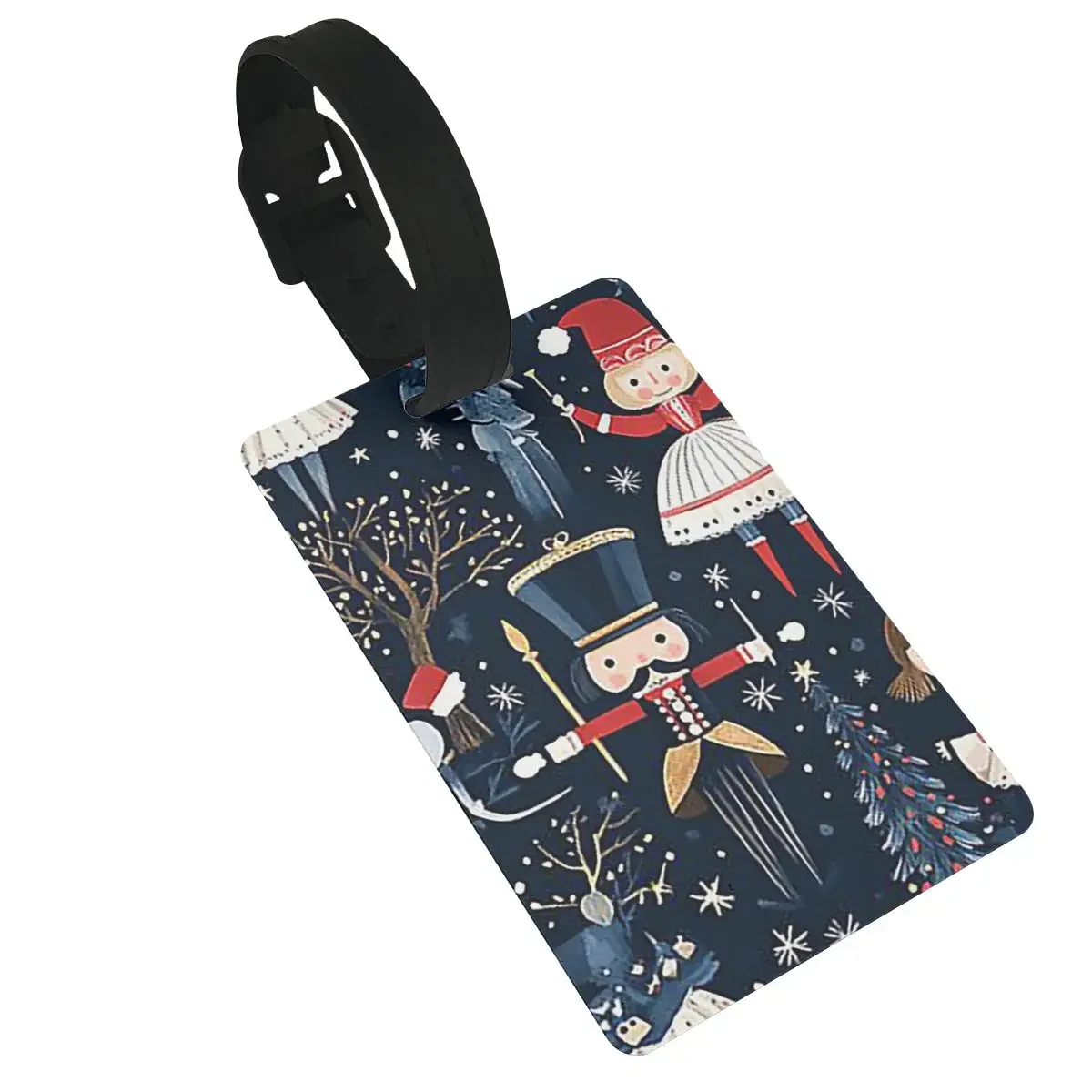 

Christmas Nutcrackers Stars Ballerina Violin Luggage Tags Suitcase Travel Baggage Boarding Tag Label Holder ID Name Address