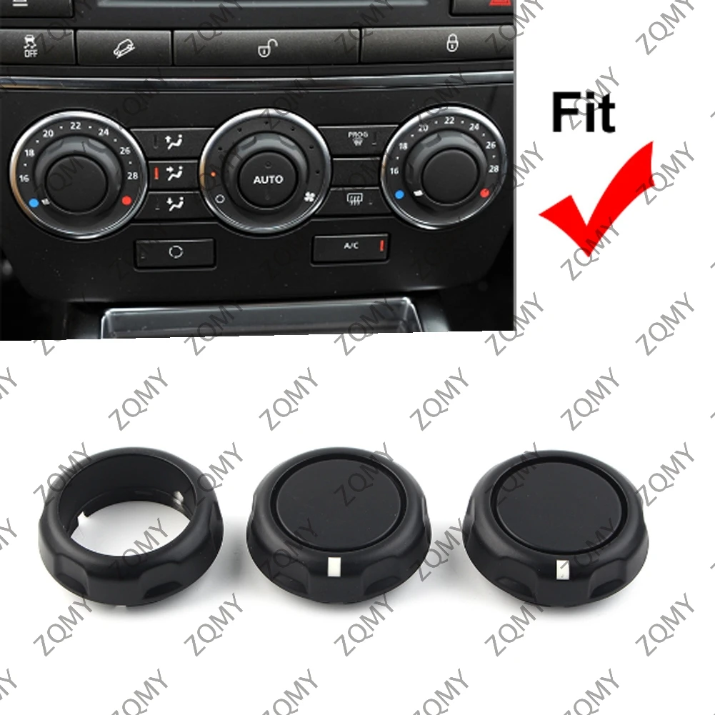 3Pcs Air Condition Control Volume Knobs For Land Rover Freelander 2 2007 2008 2009 2010 2011 2012 2013  2014 2015