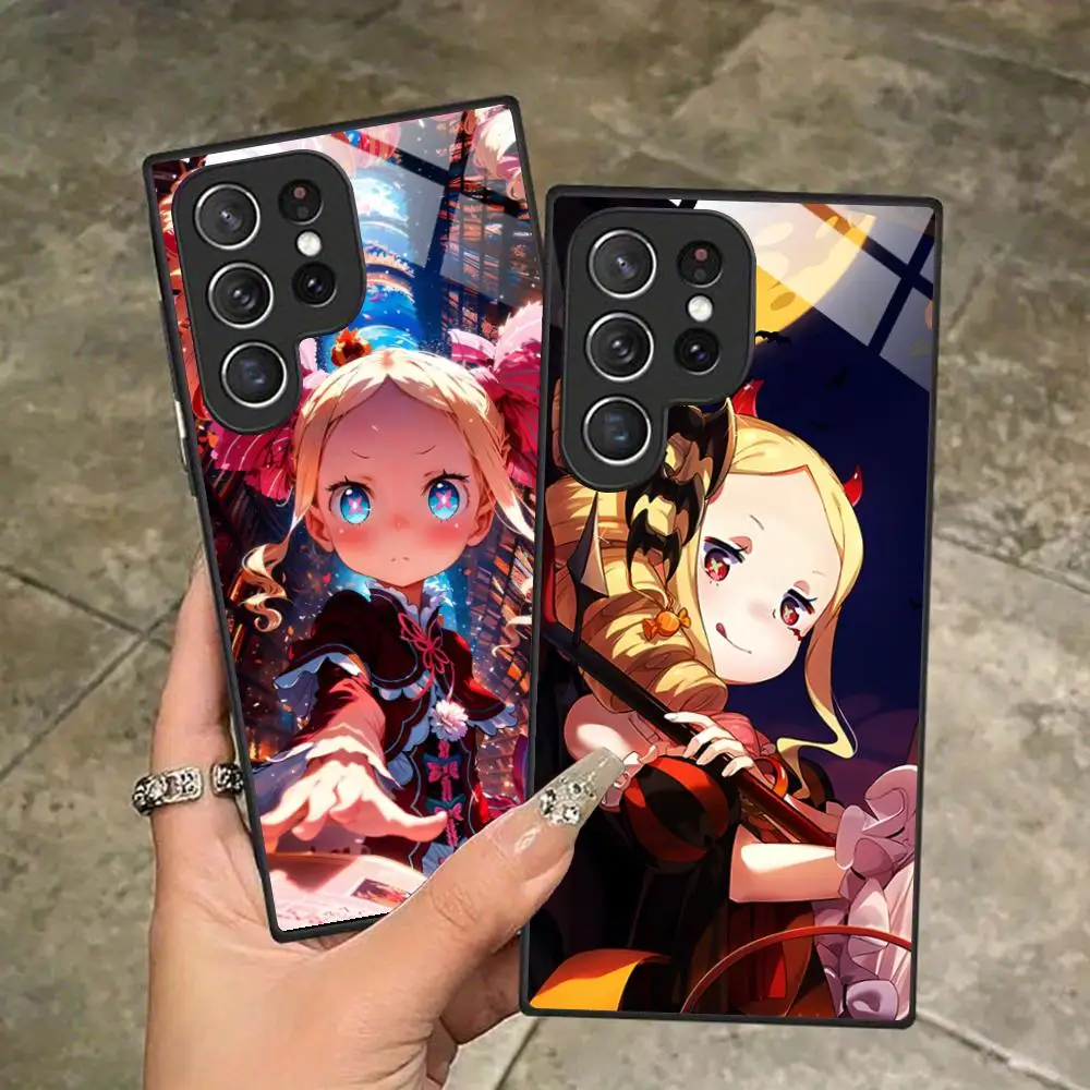 ReZero Beatrice Phone Case for Samsung Galaxy A56 55 54 53 52 51 36 35 34 23 16 15 5G Glass Protective Cover