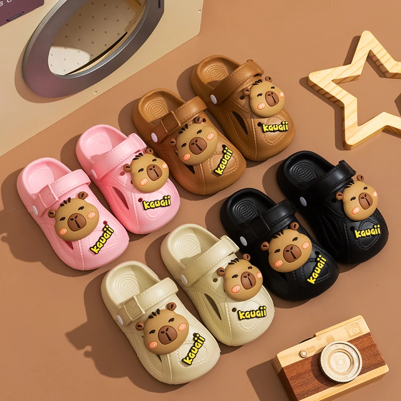 

Children Slippers 2026 Spring Summer Sandals Boys Girls Flip Flops Beach Shoes Slides Cartoon Cute Fashionable Garden Shoes