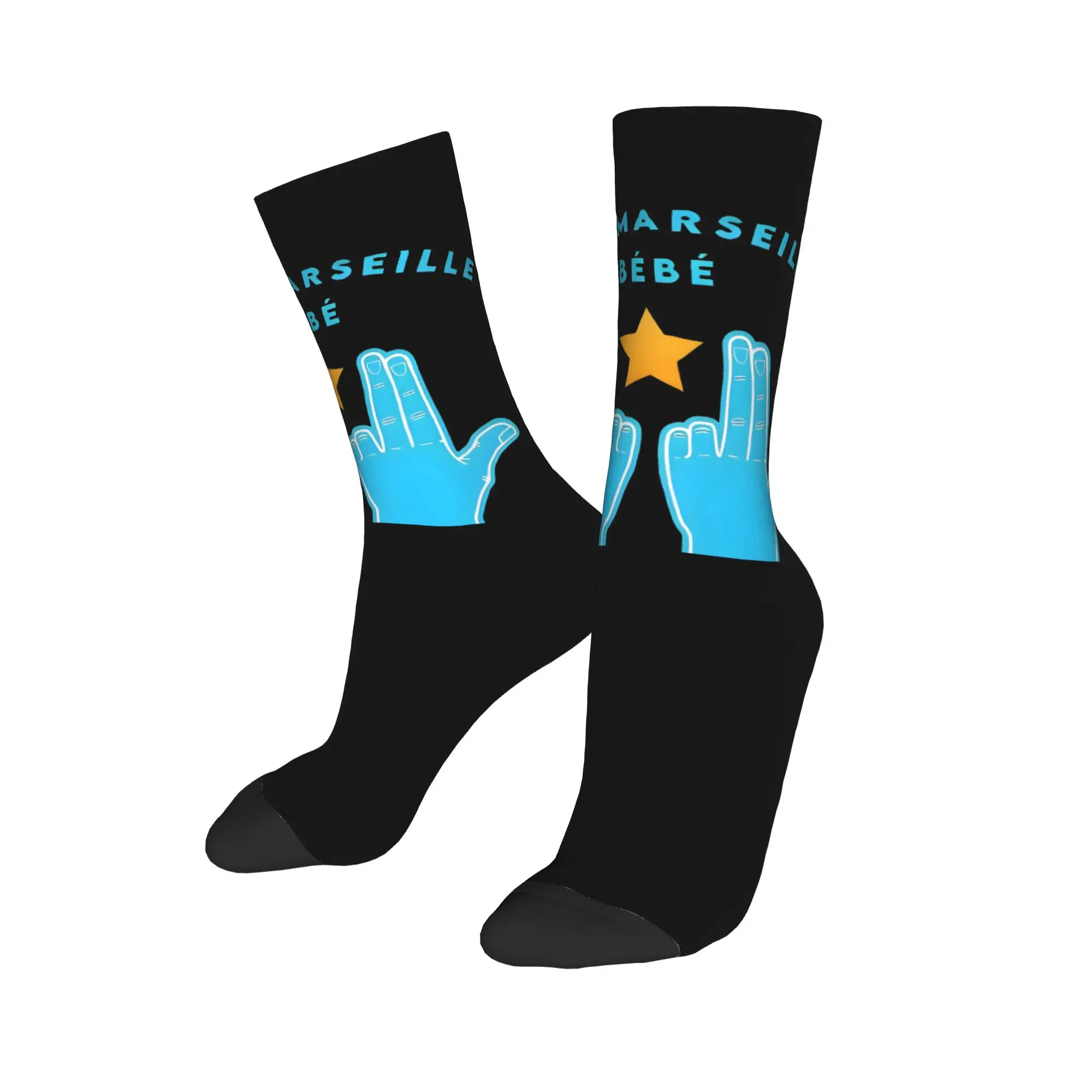 

Custom C'est Marseille Bebe Jul Men's Crew Socks Unisex Fun Spring Summer Autumn Winter Dress Socks