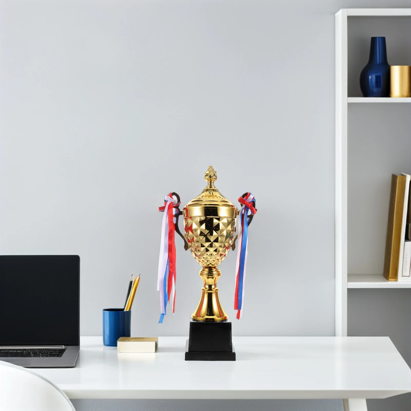 

Big Gold Trophy Cup: Large Metal Winner Award For Sports Competitions Tournaments Ceremonies Decorative Party Prizes Durable