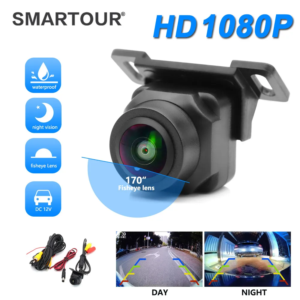 

Smartour HD 1080P Starlight Night Vision CCD Fisheye Lens Car Reverse Backup Rear View Camera For Vehicle Monitor Android DVD