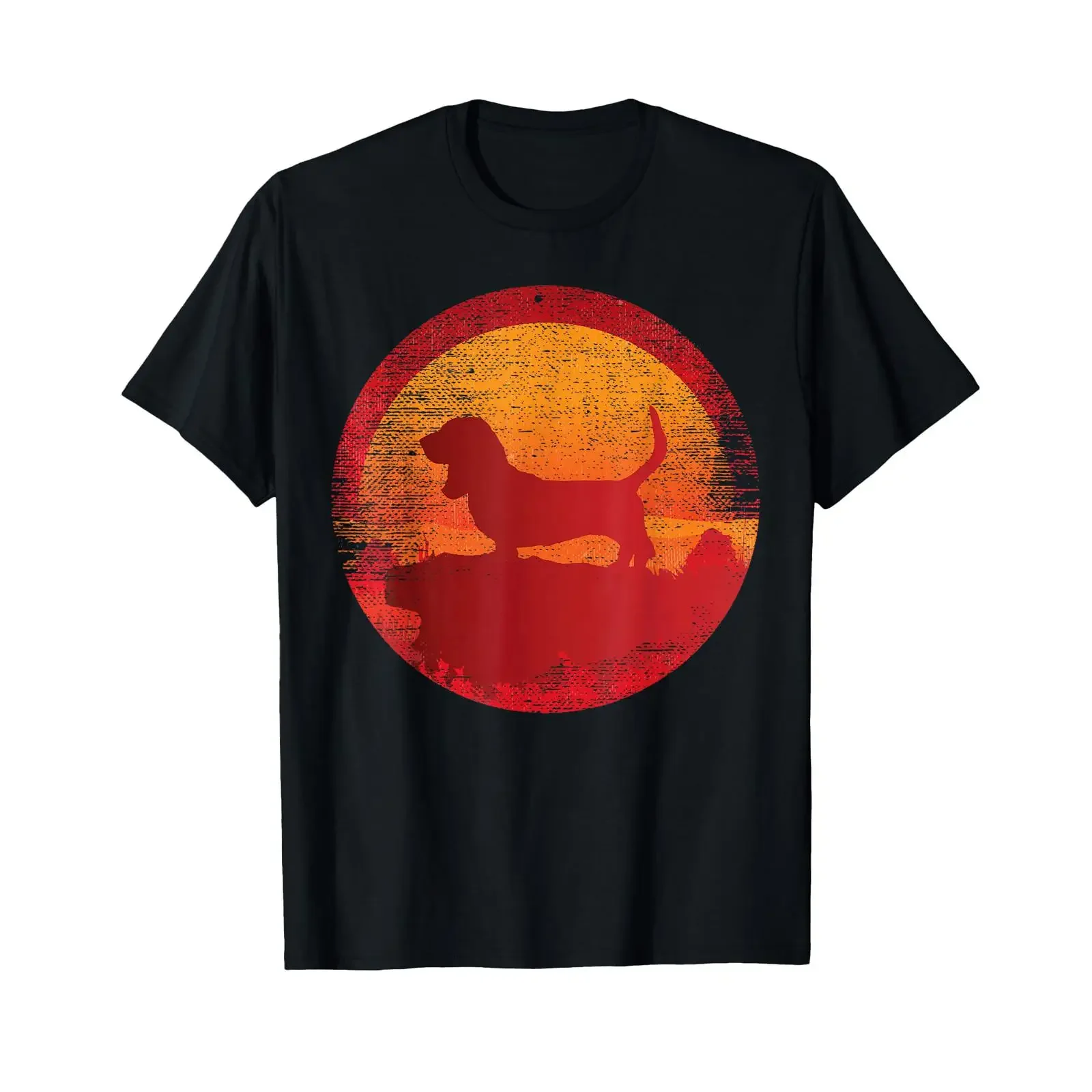 Basset Hound T Shirt Dog  vintage Washed Stretched homme graphic Top For Everyday Wear Breathable designer clothes Versatile