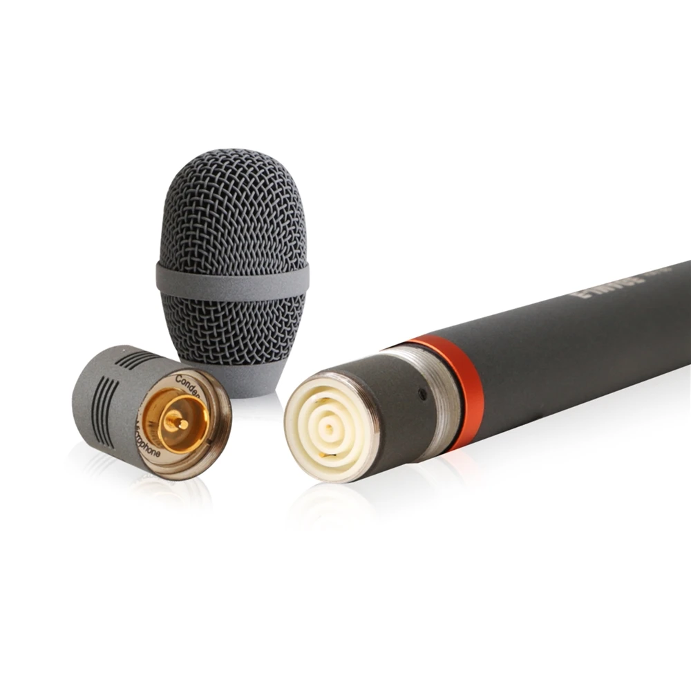 E-IMAGE HM-99 ميكروفون مقابلة احترافي محمول بتصميم نحاسي