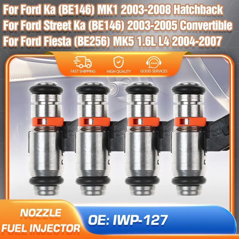 

Fuel Injector Nozzle IWP-127 For Ford Ka 2003 2004 2005 2006 2007 2008 Ford Fiesta 1998 1999 2000 2001 2002 2003 2004 1.6L L4