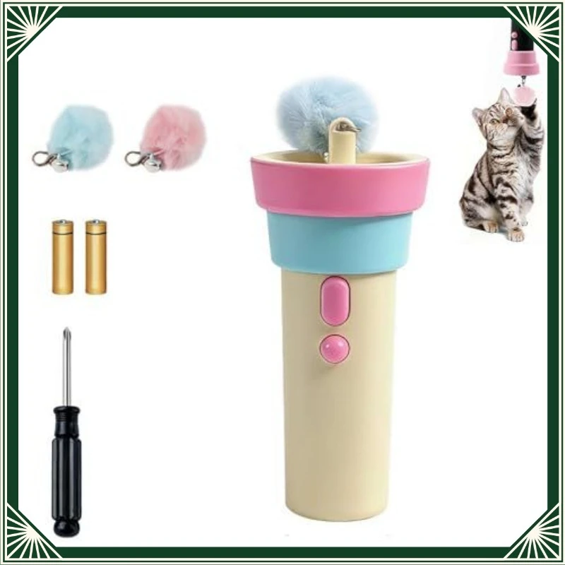 

Cat teaser stick Pet teaser cat can automatically return to the transmitter