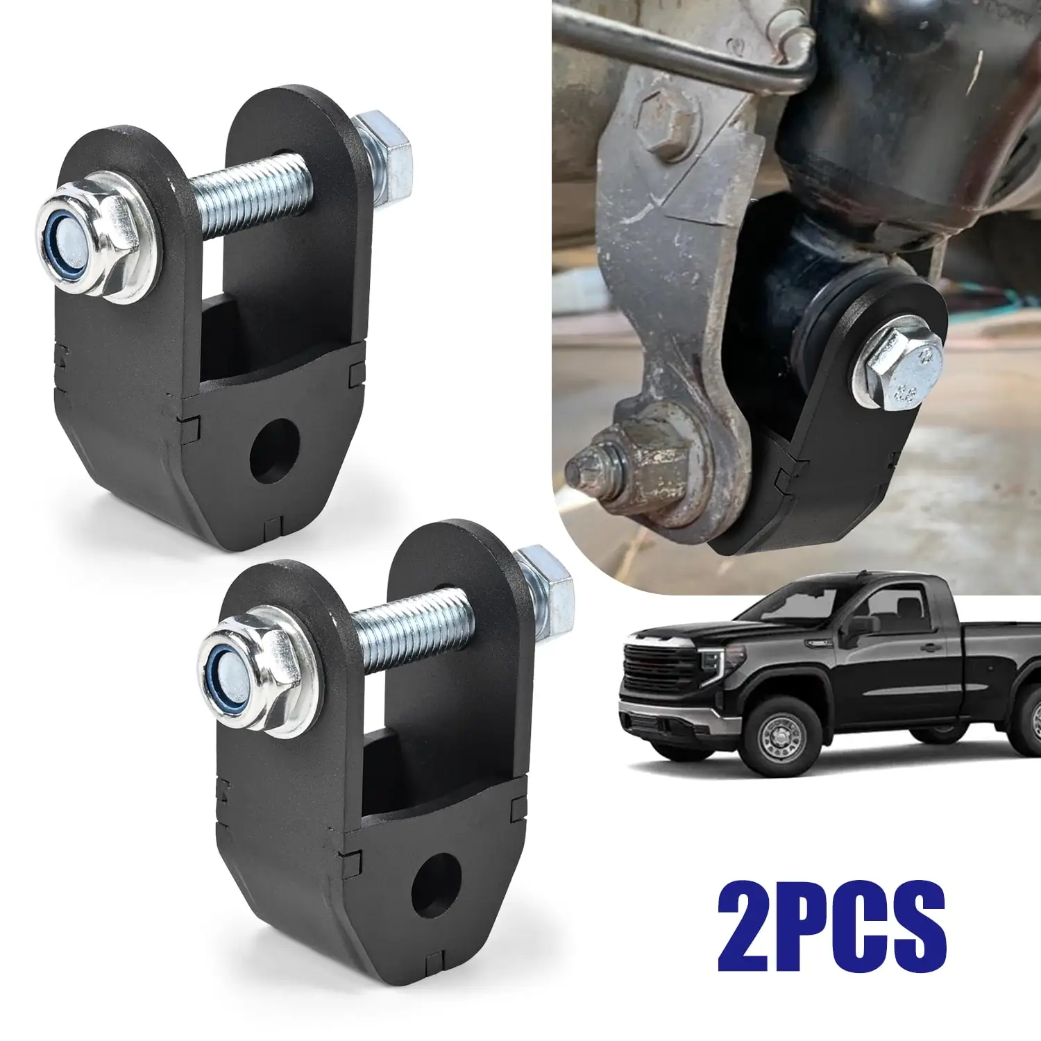 Rear Shock Extension Rods Lift Leveling Kits For Chevrolet Silverado 1500 Avalanche Tahoe Suburban GMC Sierra Yukon XL Cadillac