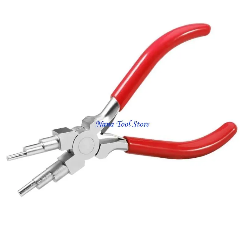 31GJ Round Pliers with Double Spring Long Nose Pliers for Crafting and DIY Projects