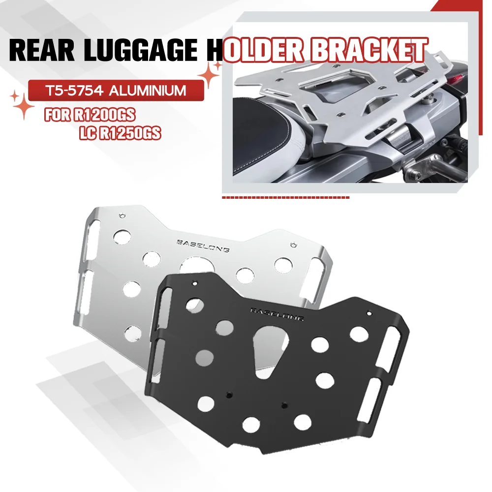 FOR R1200GS LC 2013-2018 Motorcycle Accessories Aluminium Rear Luggage Support Case Holder Trunk Frame Plate Bracket R1250GS