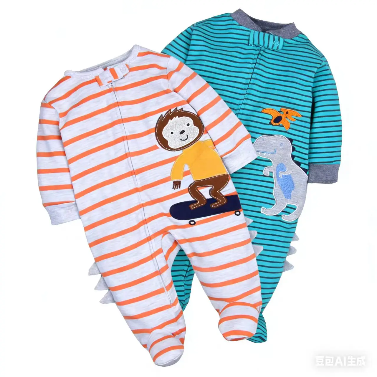 macacao-de-bebe-primavera-outono-2026-100-algodao-roupas-para-recem-nascidos-manga-longa-roupa-para-meninas-macacao-com-estampa-de-desenho-animado