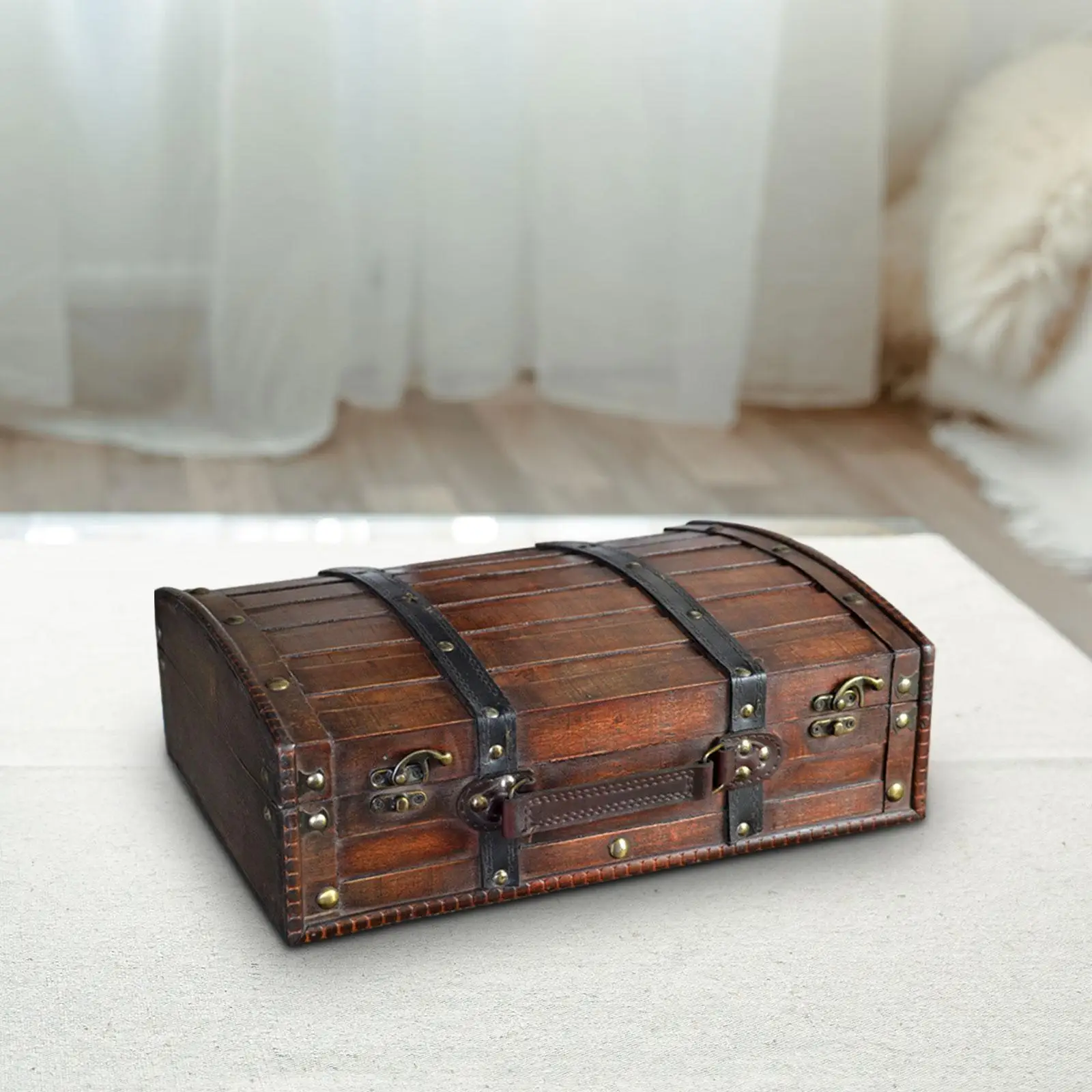 Treasure Chest Home Decor Jewelry Case for Jewelry Anklets Cufflink Bedroom