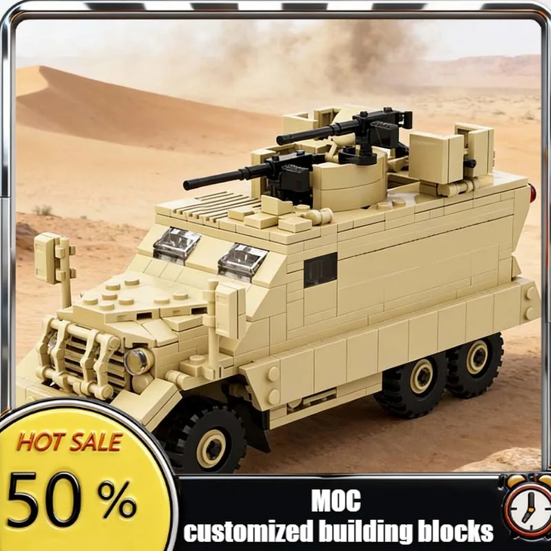 

Набор из 546 деталей: Бронированная машина M818 GunMOC – Модульный конструктор MOC, развивающий набор для самостоятельной сборки, игрушка для мальчиков, подарок на Рождество