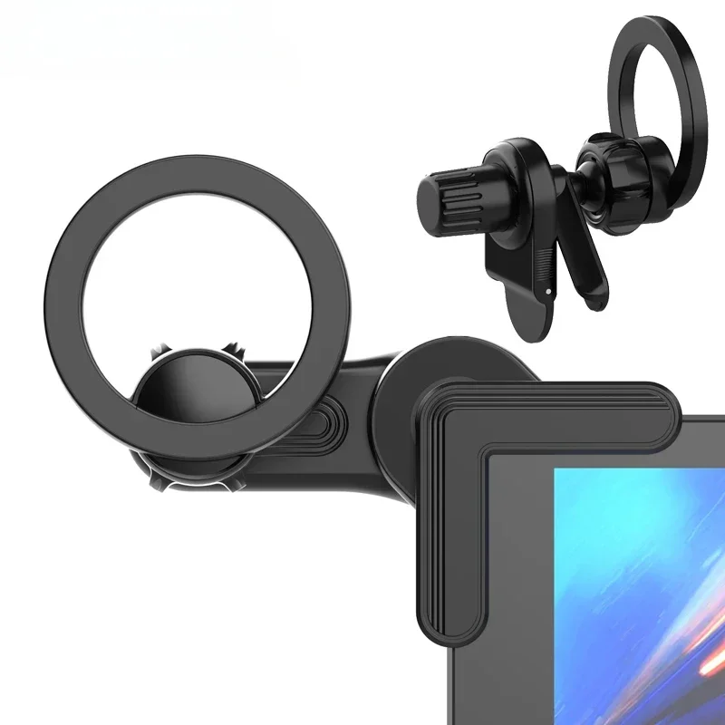 Universal Magnetic Phone Holder for Car Display Screen 360 Degree Rotation Strong Magnet Car Mount for iPhone 15 MagSafe Xiaomi