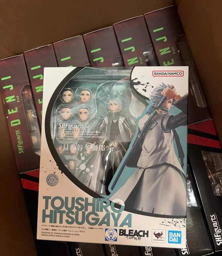 

In Spot Original Bleach Bandai S.H.Figuarts Toushiro Hitsugaya 1/12 Action Figure Anime Collectible Male Soldier Doll Toy Gift