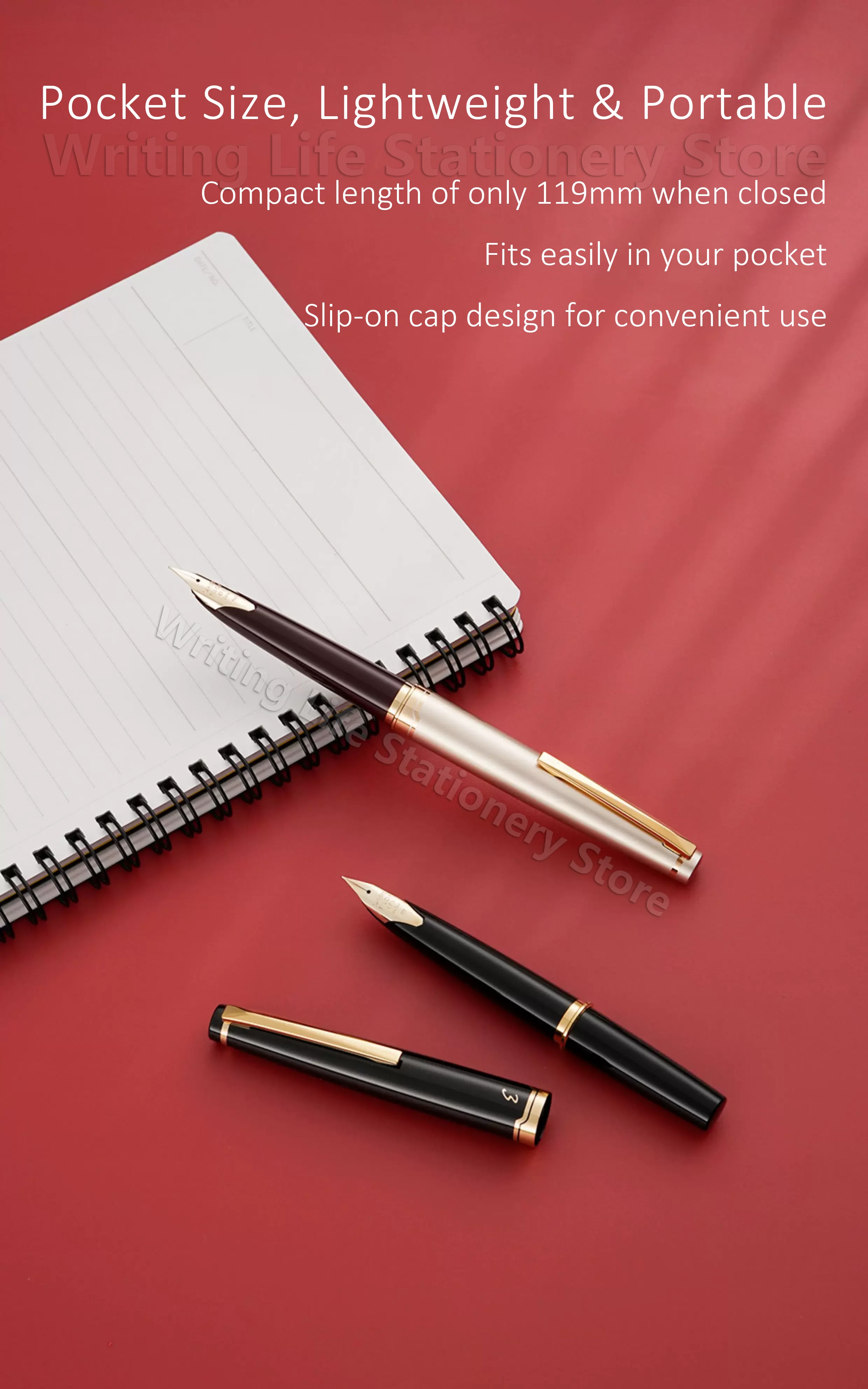 Original Japan Pilot Elite 95s Stift Jubiläumsausgabe 14K Goldspitze Taschenformat Goldstift Unterschriftsgeschenk für Frauen – Detail 5