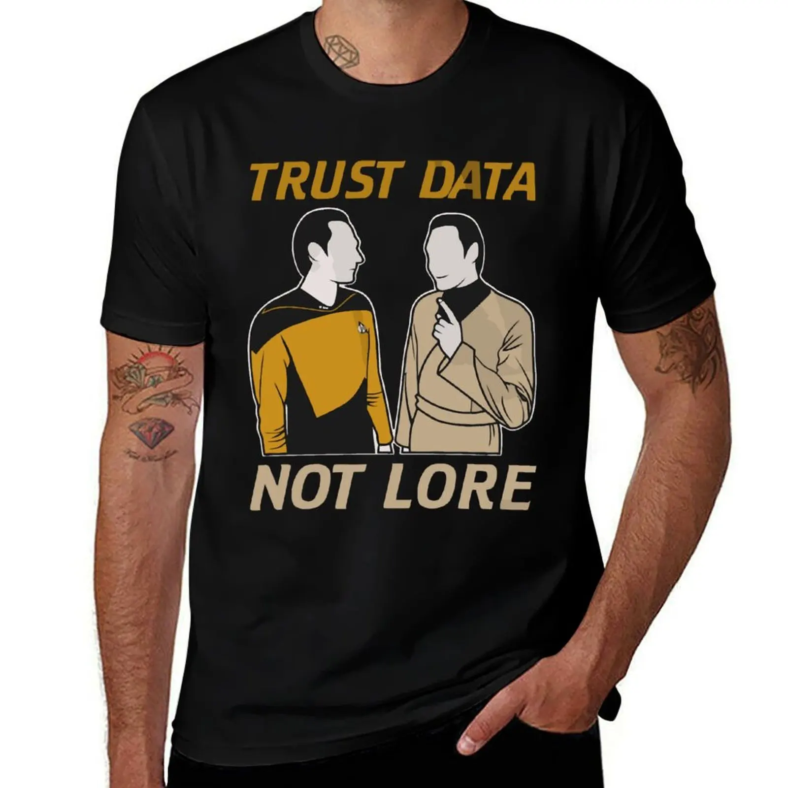 

Trust data not lore T-Shirt cotton t shirt pack t shirts for man graphic tees man t shirt summer T-Shirt